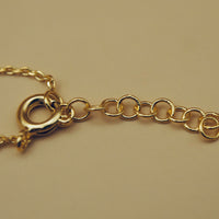 Collier court made in France plaqué or 3 microns