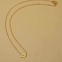 Collier court made in France plaqué or 3 microns