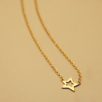 Collier court made in France plaqué or 3 microns