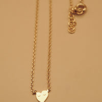 Collier court made in France plaqué or 3 microns