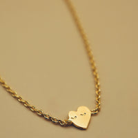 Children's Heart Bracelet, 3 microns gold plated