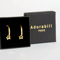 Big Créoles Stars Striées