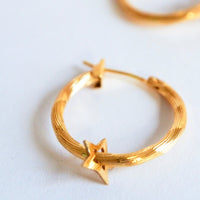 Big Créoles Stars Striées