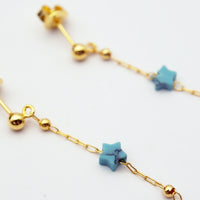 Boucles d'oreilles Stone Stars Turquoise