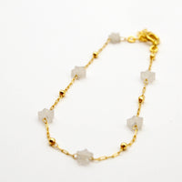 Bracelet enfant avec Etoiles en pierres naturelles doré à l’or fin