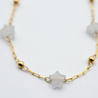 Bracelet enfant avec Etoiles en pierres naturelles doré à l’or fin