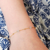 Bracelet enfant avec Etoiles en pierres naturelles doré à l’or fin