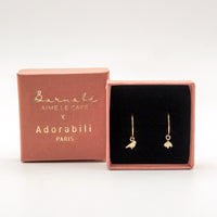 Créoles Asymétrique Pampilles Mésange et Fleur