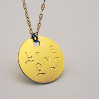 Sautoir médaille BIG LOVE