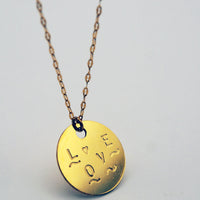 Sautoir médaille BIG LOVE