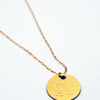 Sautoir médaille BIG LOVE