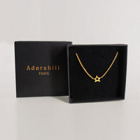 Collier et Bracelet Big Star doré à l'or fin