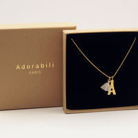 Collier long Pendentif Pompon