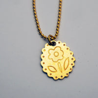 Collier long Pendentif Pompon