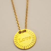 Collier Mini médaille Love