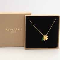 Collier long Pendentif Pompon