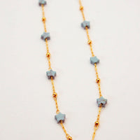 Collier enfant avec Etoiles en pierres naturelles doré à l’or fin