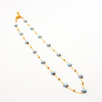 Collier enfant avec Etoiles en pierres naturelles doré à l’or fin