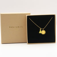 Collier long Pendentif Pompon