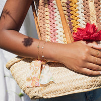 Bracelet enfant avec Etoiles en pierres naturelles doré à l’or fin