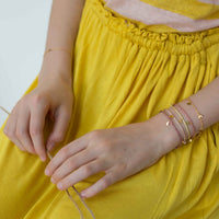 Bracelet fil d'or avec pampille - taille Adulte