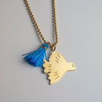 Collier long Pendentif Pompon