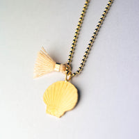 Collier long Pendentif Pompon