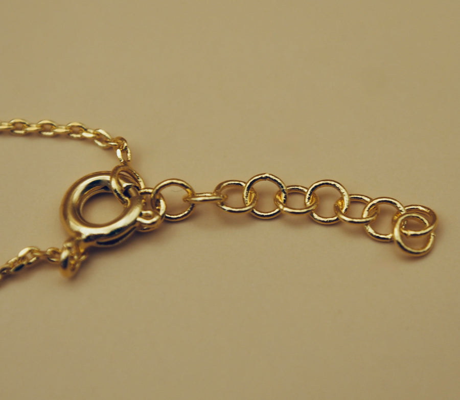 Collier court made in France plaqué or 3 microns