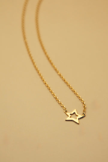Collier court made in France plaqué or 3 microns