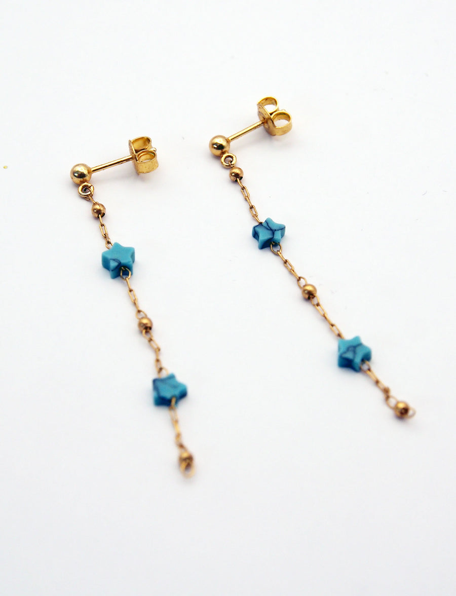 Boucles d'oreilles Stone Stars Turquoise