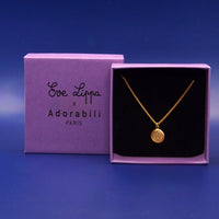 Collier long médaillon Eve