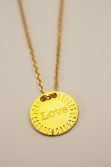 Collier Mini médaille Love