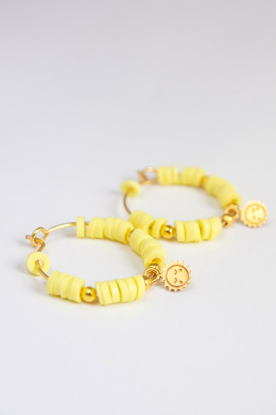 Big Créoles + perles Heishi