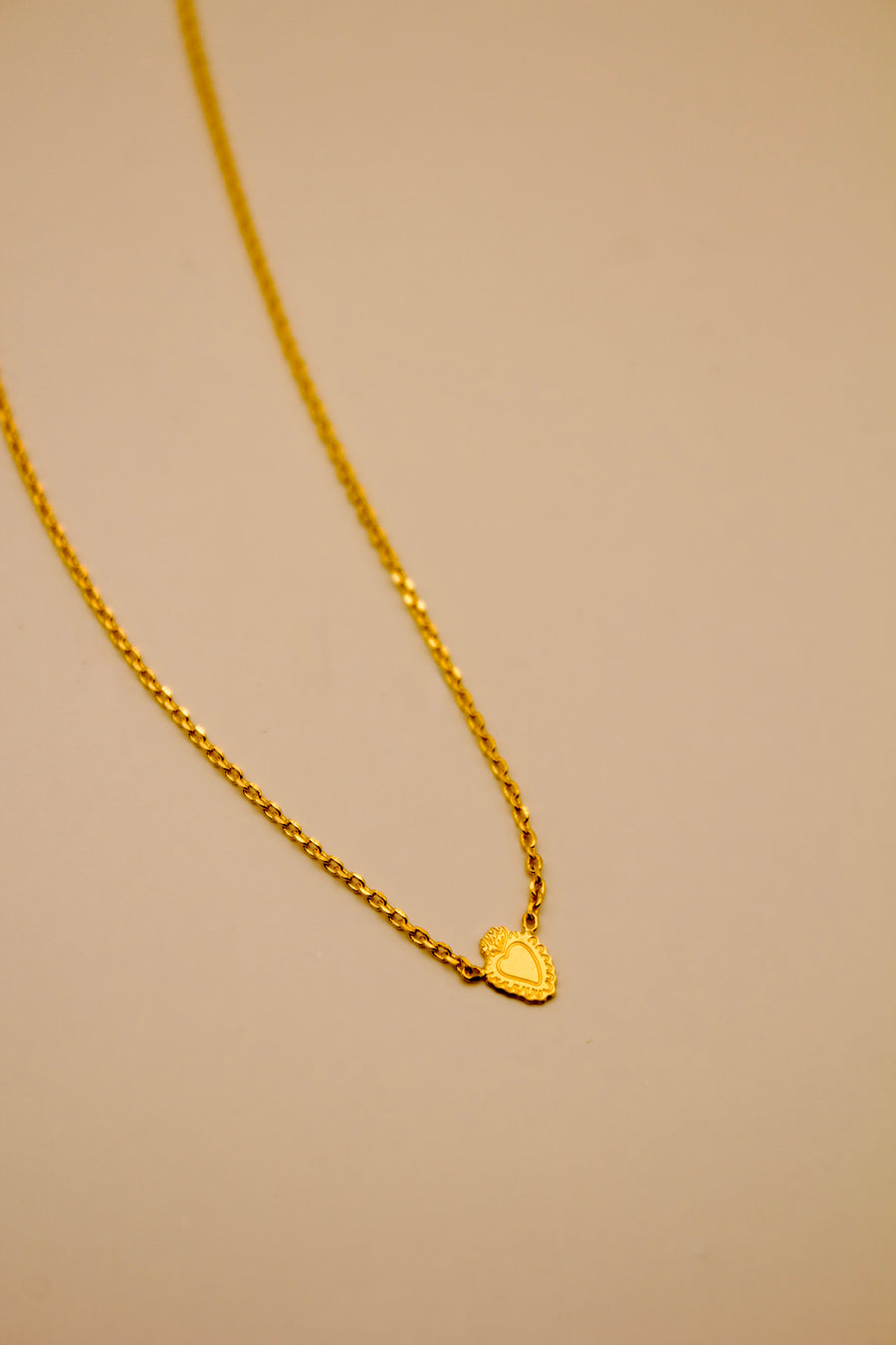 Collier court made in France plaqué or 3 microns