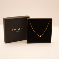 Collier court made in France plaqué or 3 microns