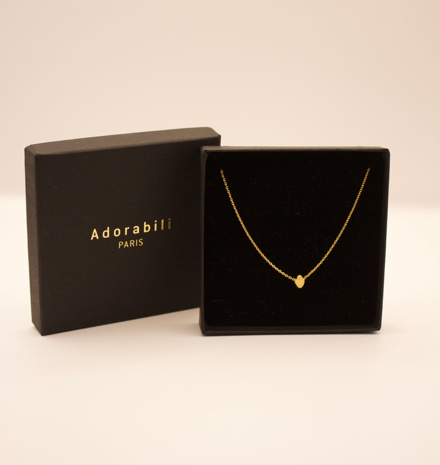 Collier court made in France plaqué or 3 microns