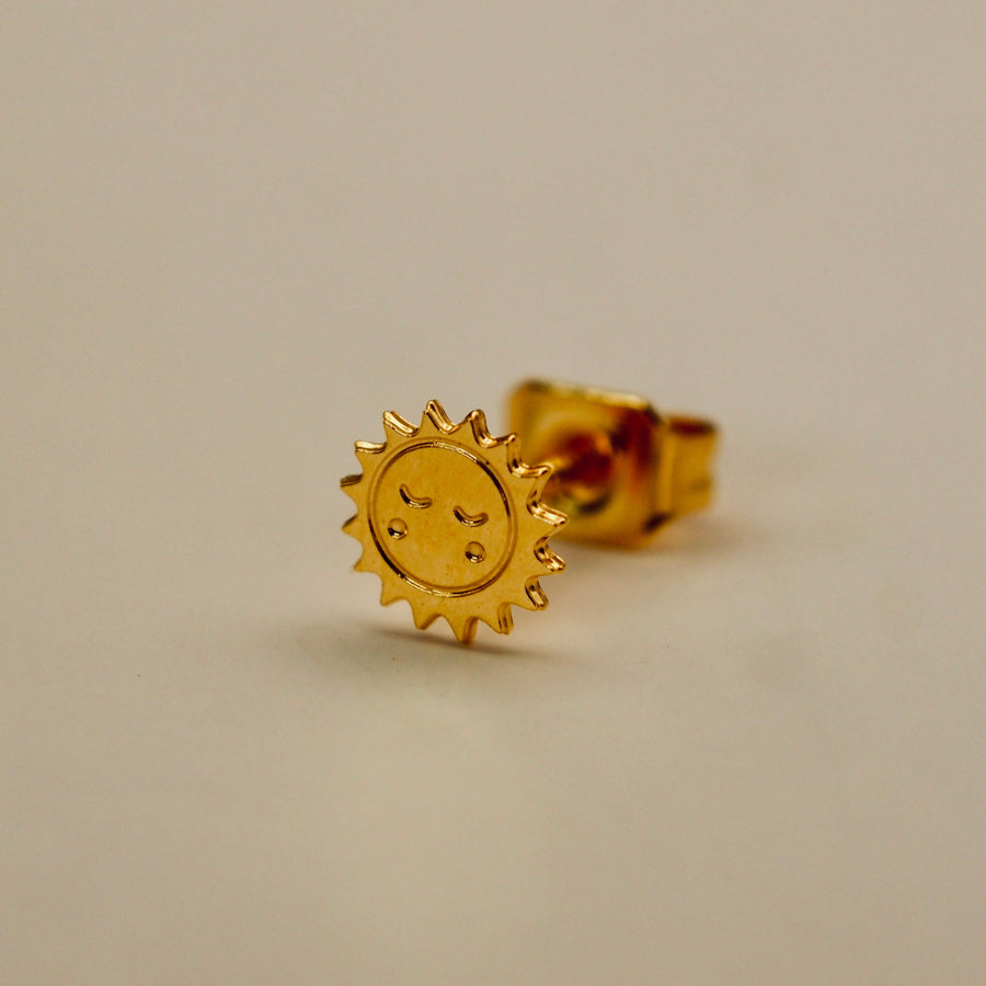 Boucle d'oreille plaqué or 3 microns à l'unité