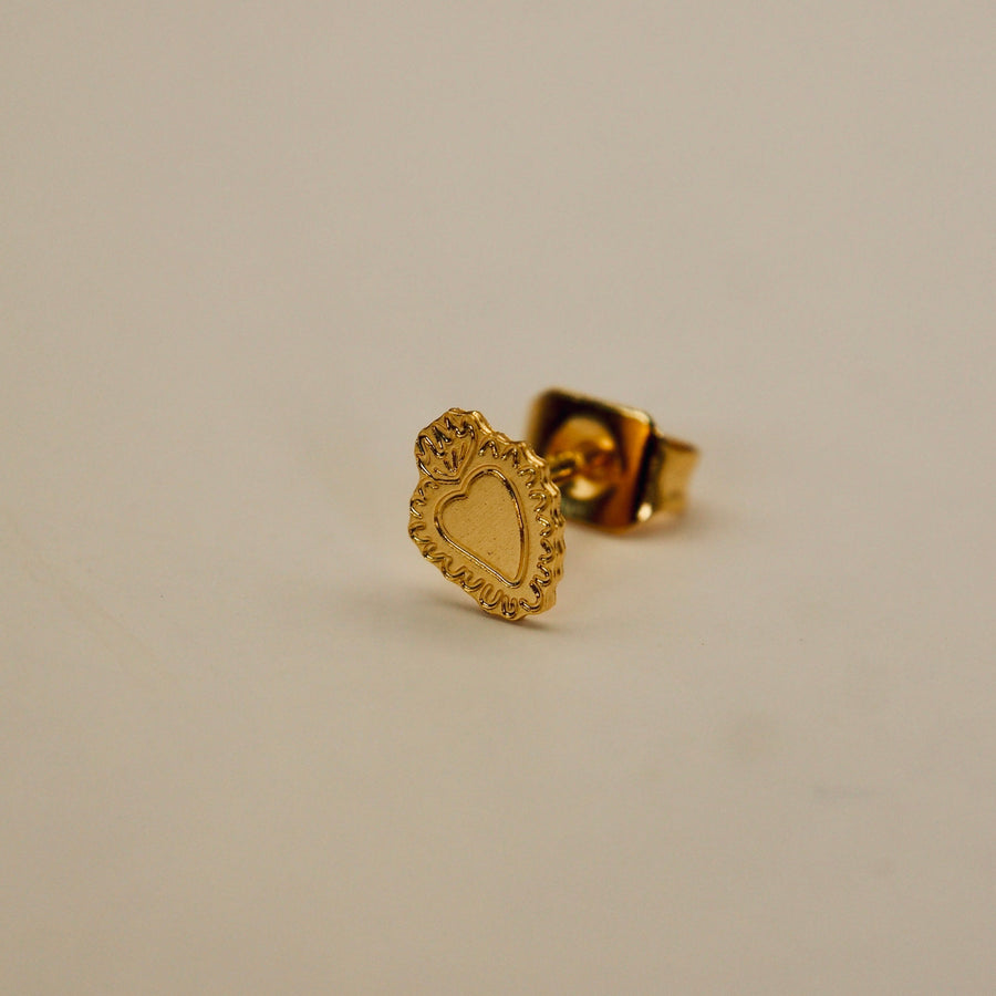 Boucle d'oreille plaqué or 3 microns à l'unité